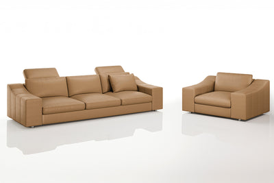 Chicago Modern Leather Sofa Set