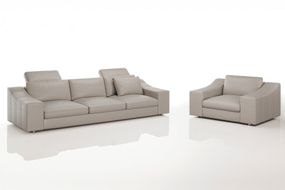 Chicago Modern Leather Sofa Set