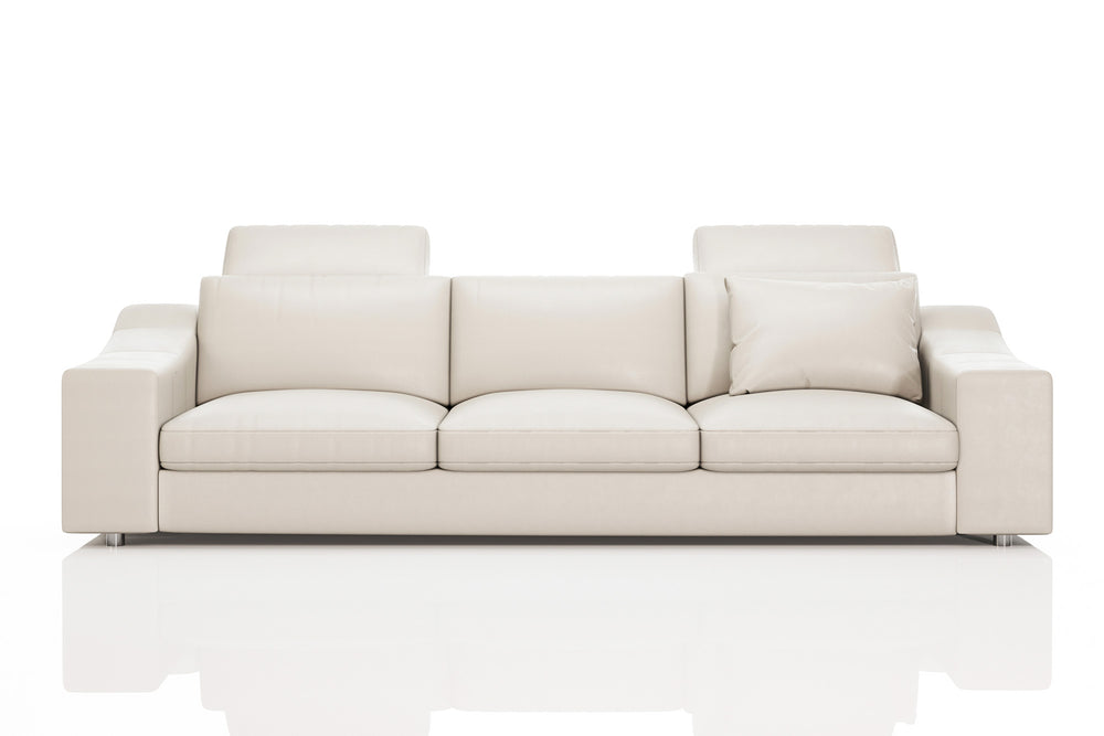Modern Leather 3-Seater Sofa – Chicago Pure | Bullhoff