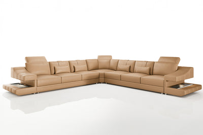 Chicago LG Leather L-Sectional Large