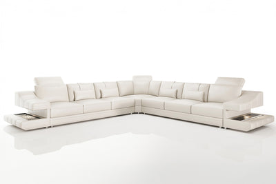 Chicago LG Leather L-Sectional Large