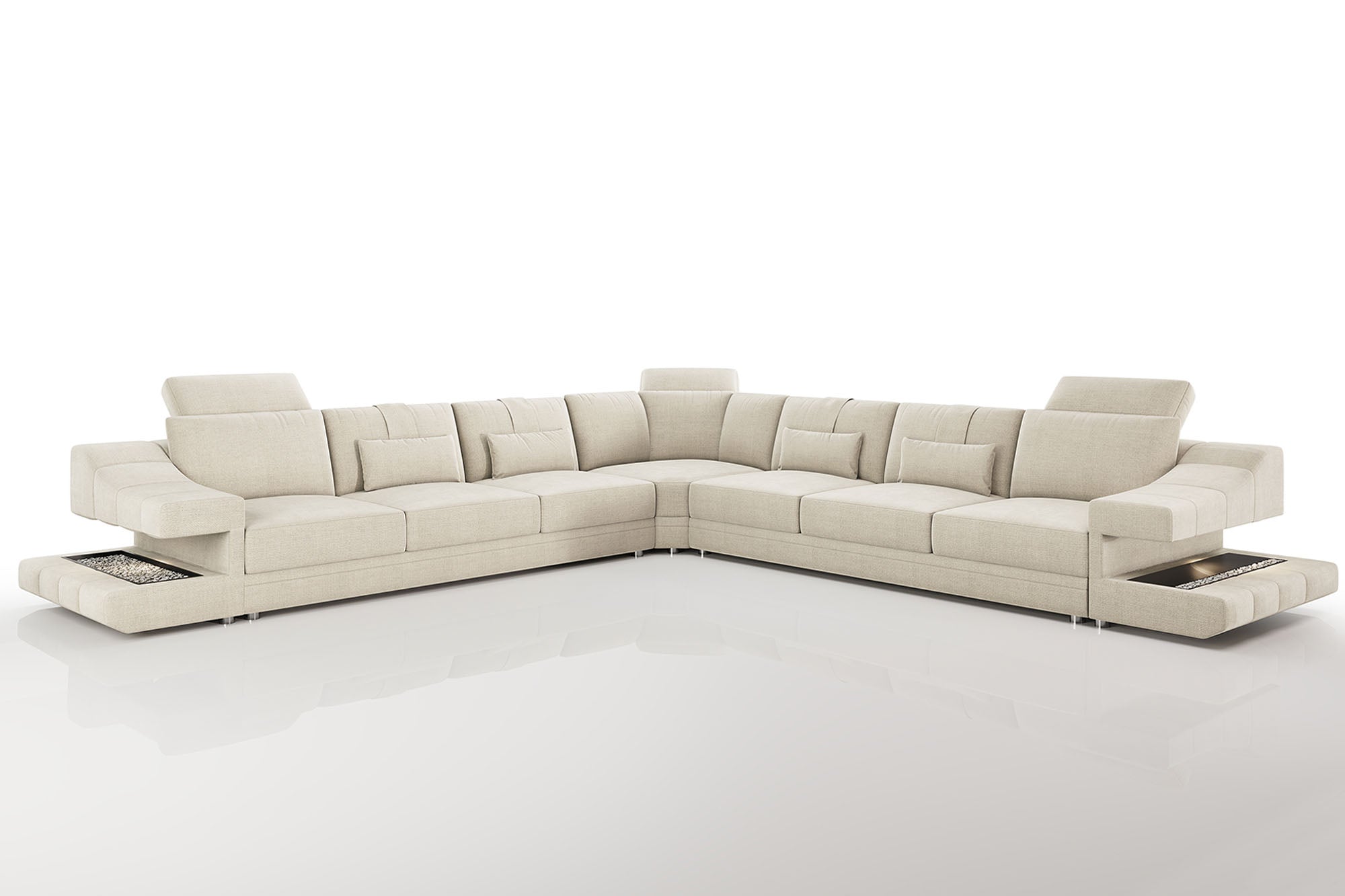 Chicago LG Fabric L-Sectional Large