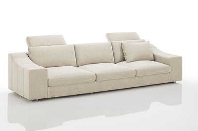 Chicago Modern Fabric 3 Seater Sofa