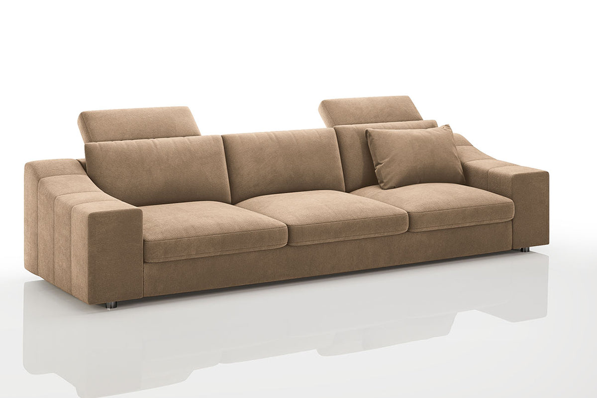 Chicago Modern Fabric 3 Seater Sofa