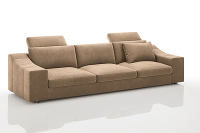 Chicago Modern Fabric 3 Seater Sofa