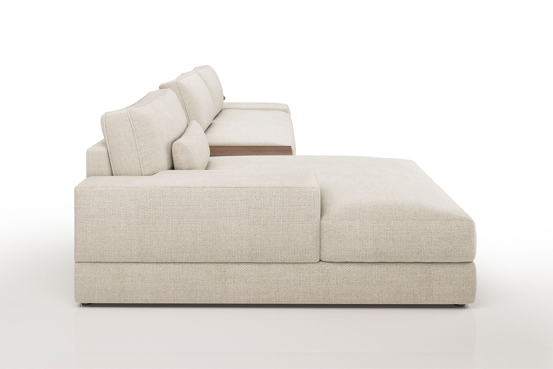 Florida Modern Fabric Chaise Sofa