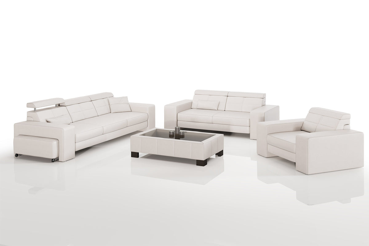 Houston Leather Sofa Set