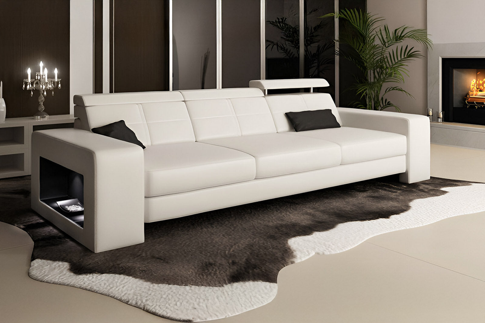 Houston Leather Sofa Set