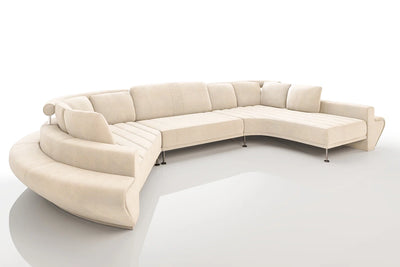 Las Vegas Fabric Curve Sectional