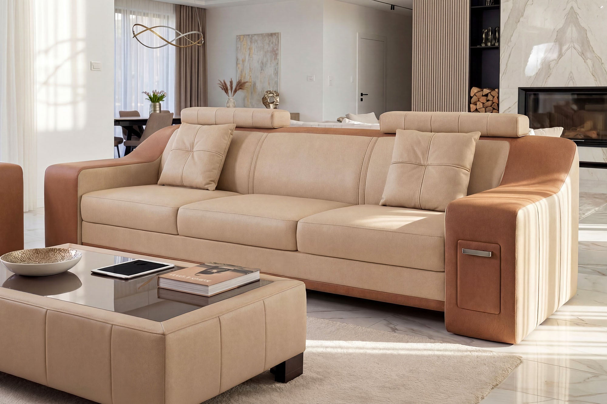 California Leather Sofa Set