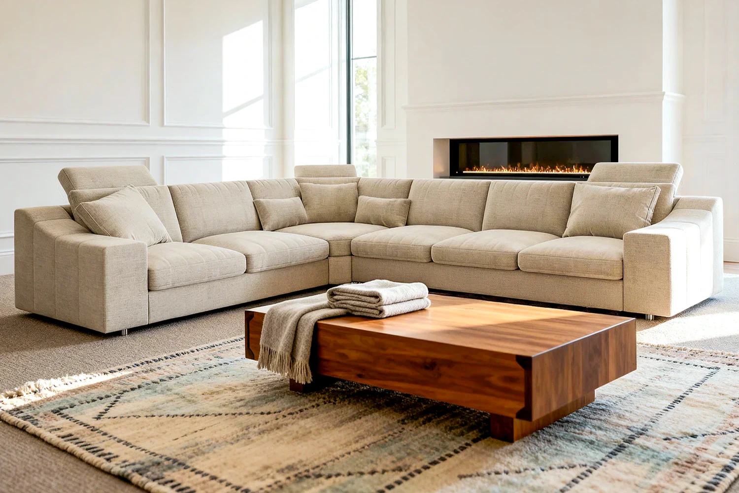 Chicago Modern Fabric L-Sectional