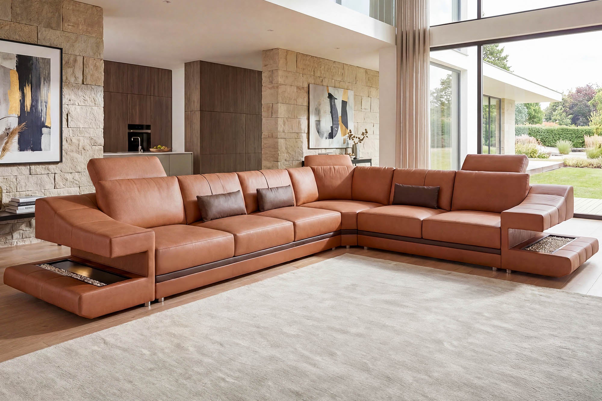 Chicago Leather L-Sectional
