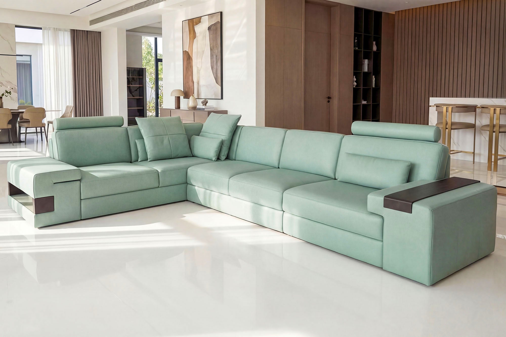 Los Angeles II Leather L-Sectional
