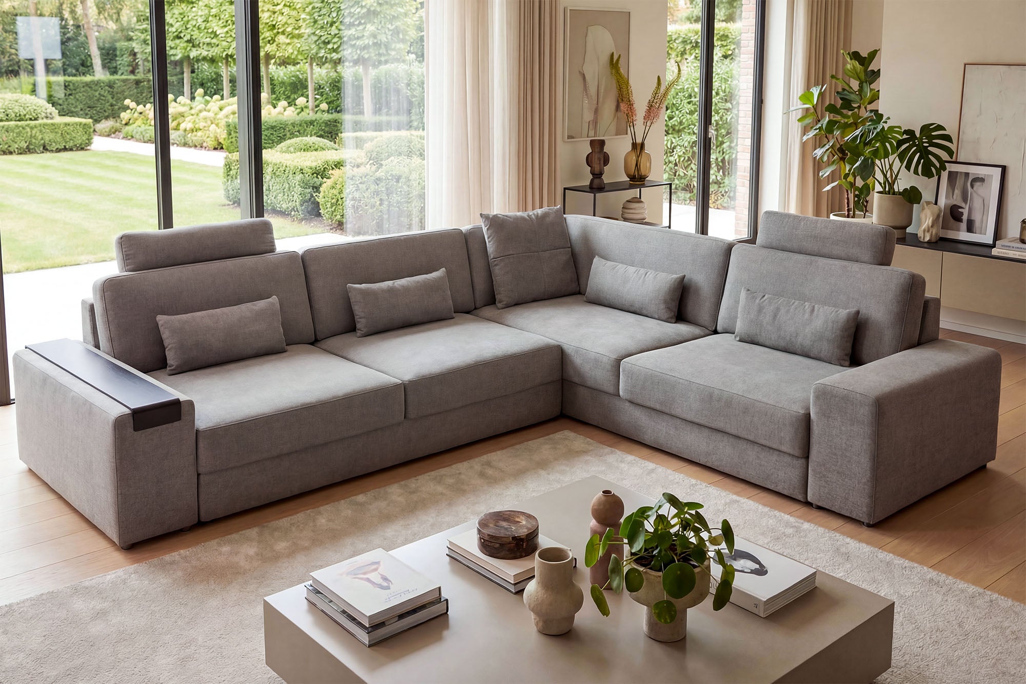 Los Angeles II Modern Fabric L-Sectional