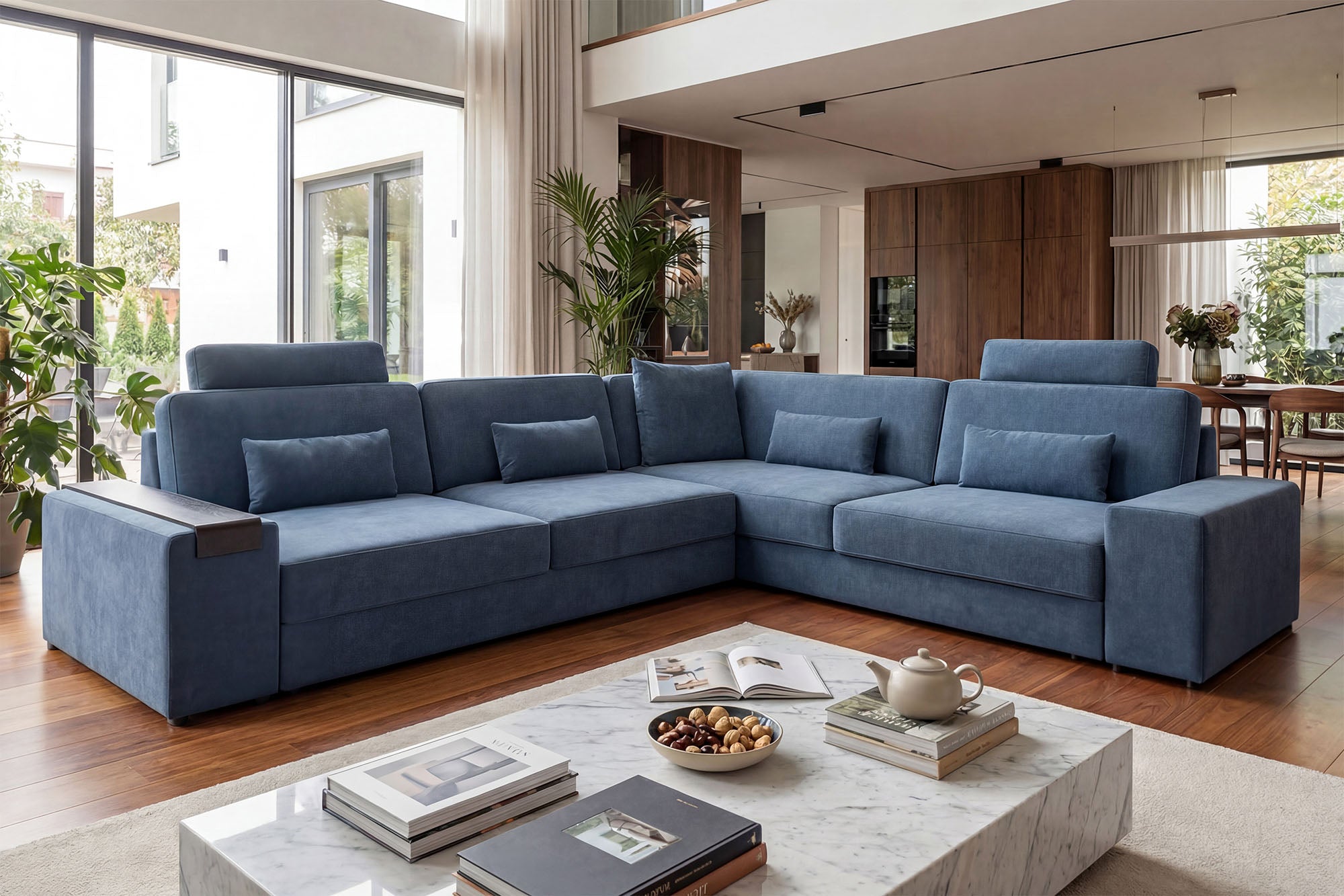 Los Angeles II Modern Fabric L-Sectional