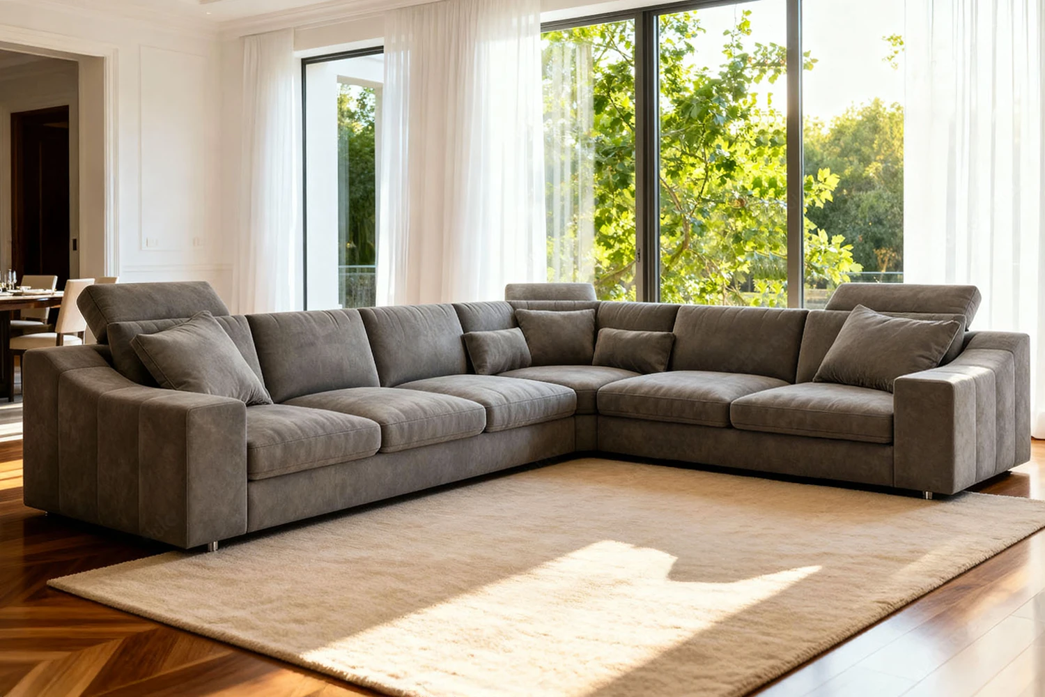 Chicago Modern Fabric L-Sectional