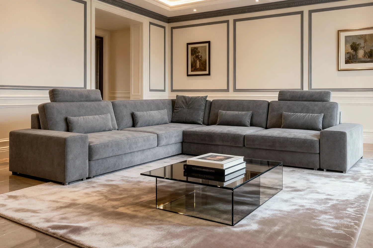 Los Angeles II Modern Fabric L-Sectional