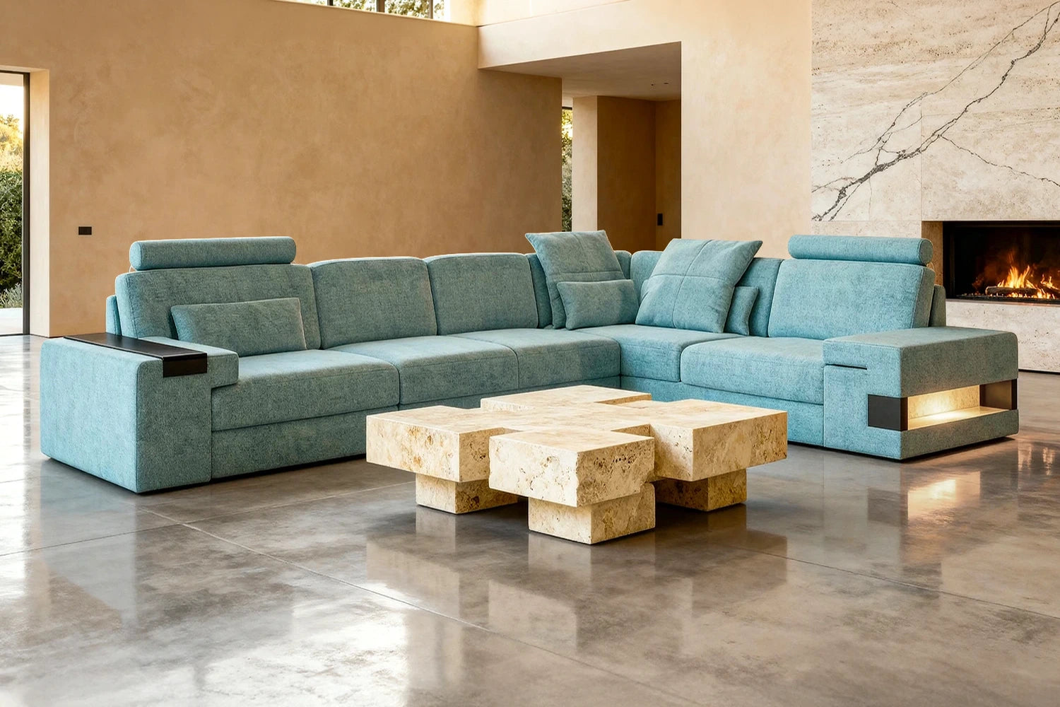 Los Angeles II Fabric L-Sectional