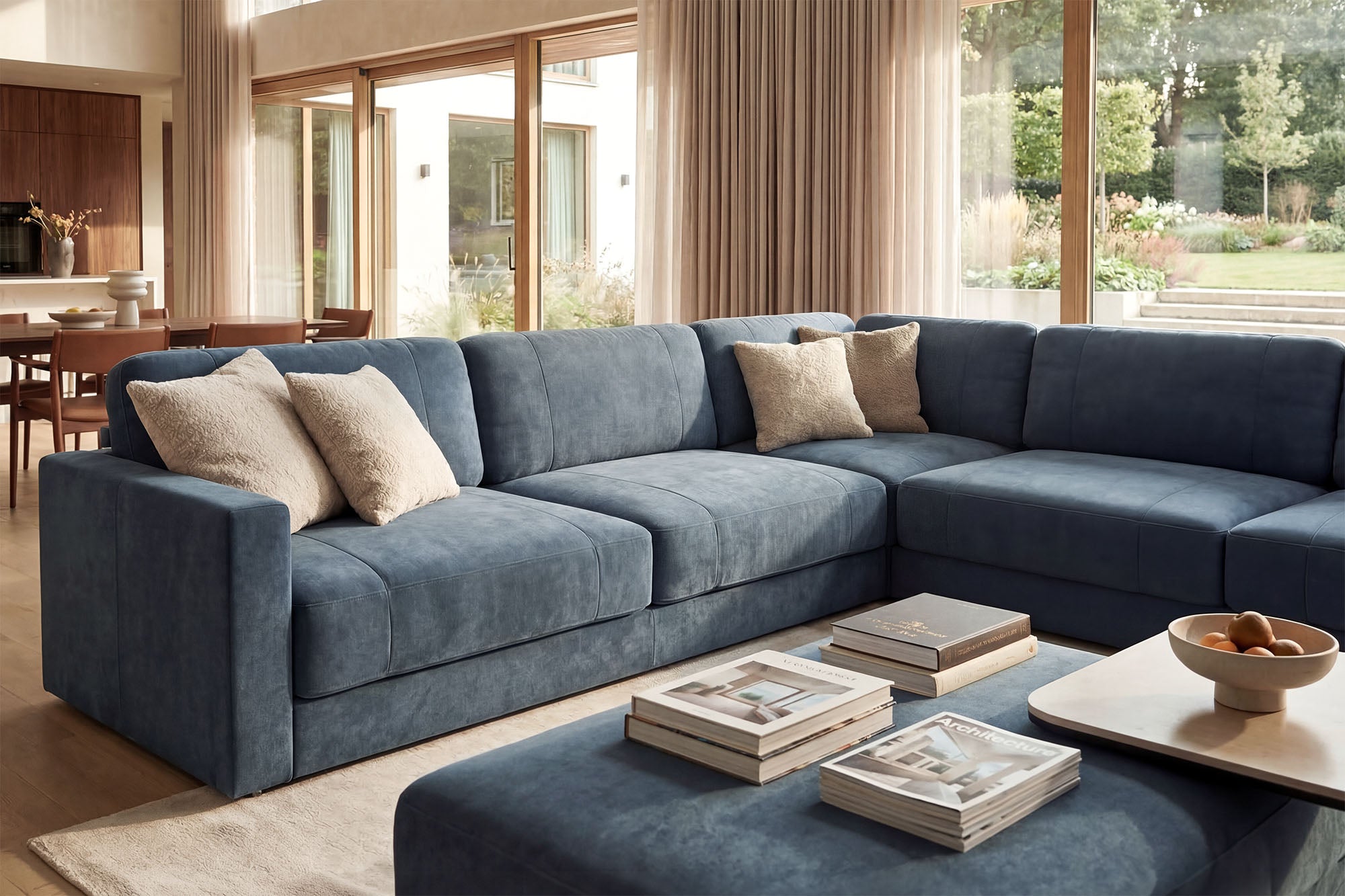 Texas Modern Fabric L-Sectional