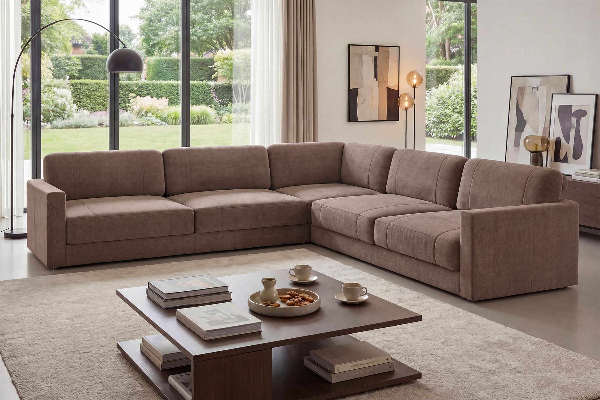 Texas Modern Fabric L-Sectional