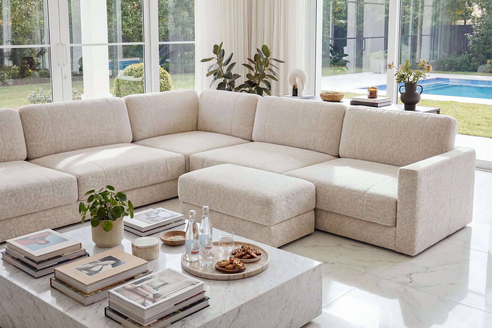 Texas Modern Fabric L-Sectional