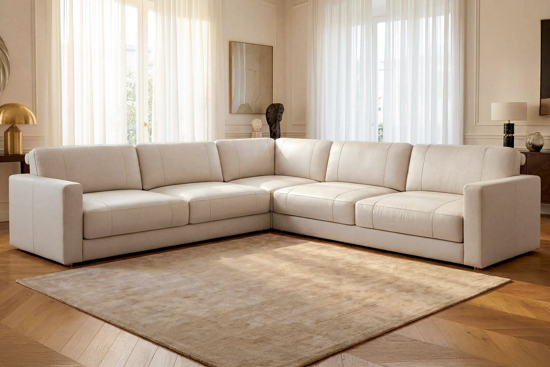 Texas Modern Leather L-Sectional