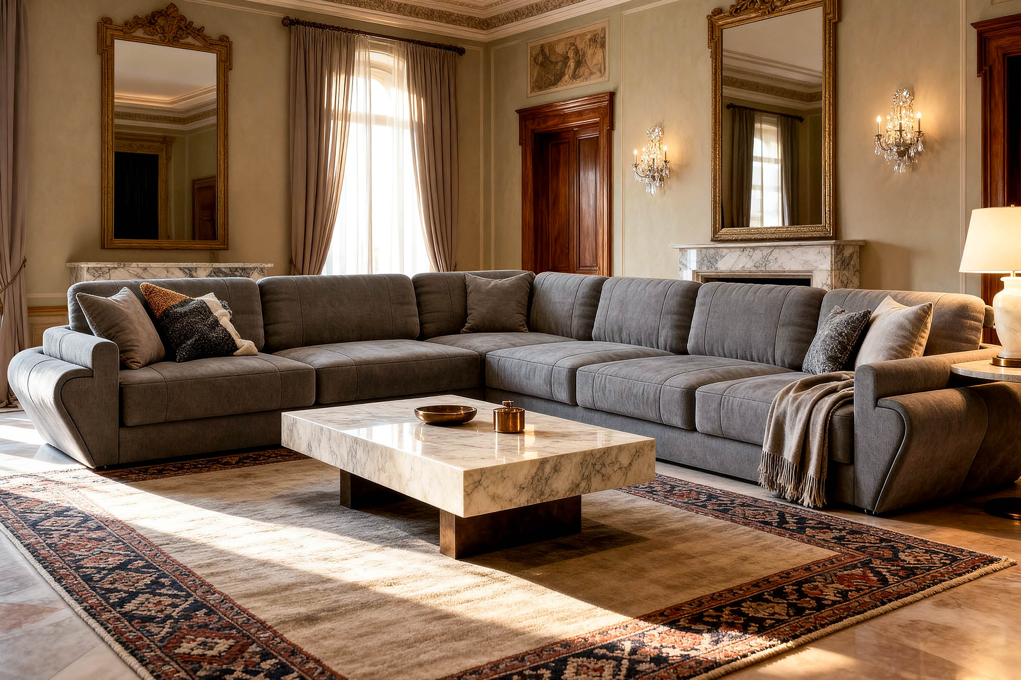 Texas LG Fabric L-Sectional Large