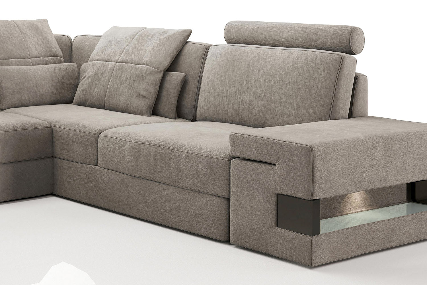 Los Angeles Fabric U-Chaise Sectional