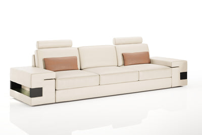 Los Angeles Leather 3 Seater Sofa