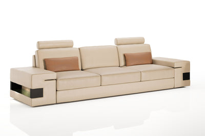 Los Angeles Leather 3 Seater Sofa
