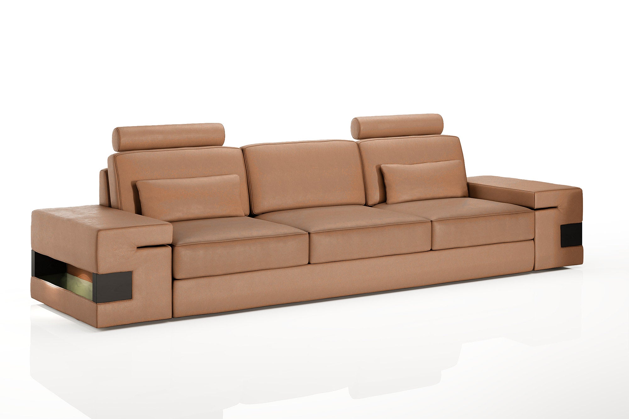 Los Angeles Leather 3 Seater Sofa