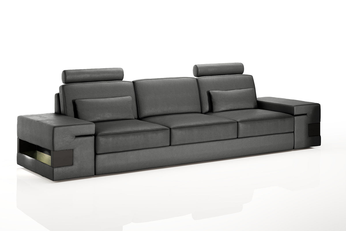 Los Angeles Leather 3 Seater Sofa