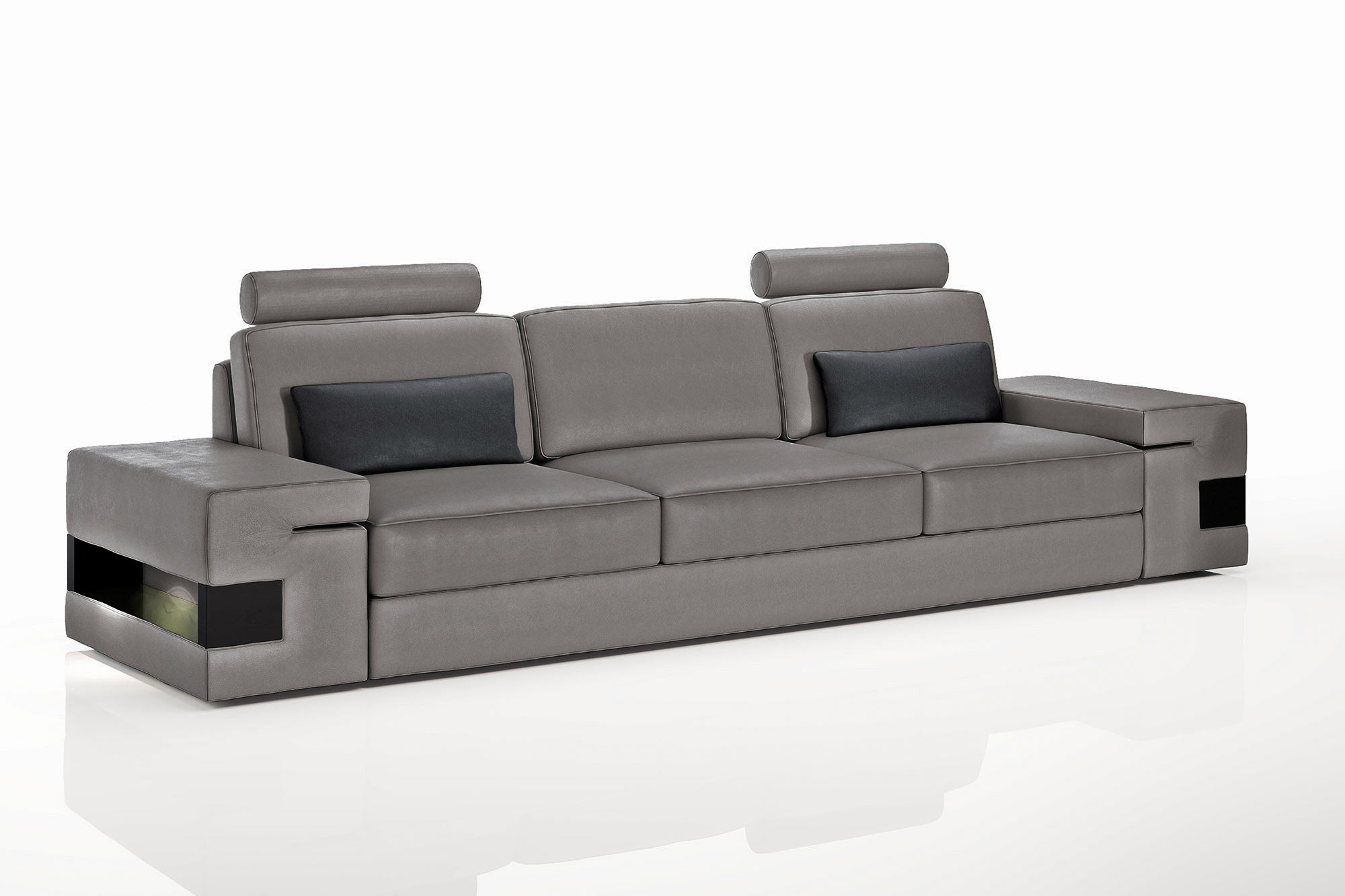 Los Angeles Leather 3 Seater Sofa