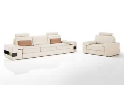 Los Angeles Leather Sofa Set
