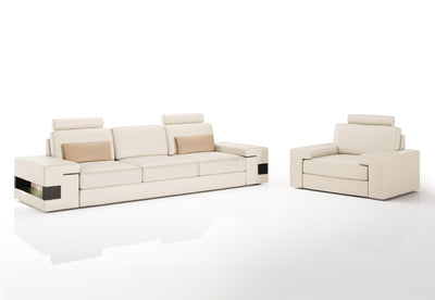 Los Angeles Leather Sofa Set