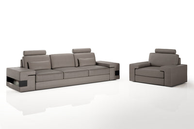Los Angeles Leather Sofa Set