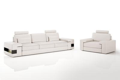 Los Angeles Leather Sofa Set