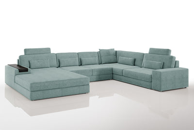 Los Angeles Modern Fabric U-Chaise Sectional