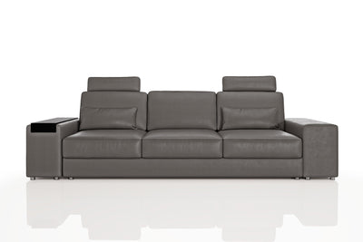 Los Angeles Modern Leather 3 Seater Sofa