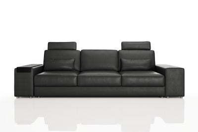Los Angeles Modern Leather 3 Seater Sofa
