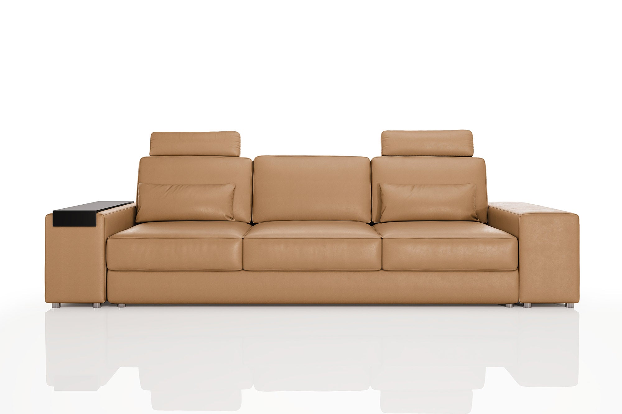 Los Angeles Modern Leather 3 Seater Sofa