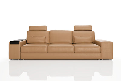 Los Angeles Modern Leather 3 Seater Sofa