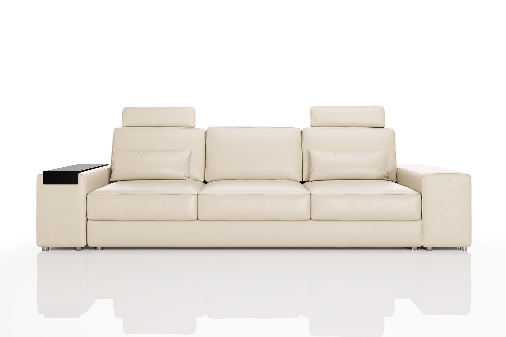 Los Angeles Modern Leather 3 Seater Sofa