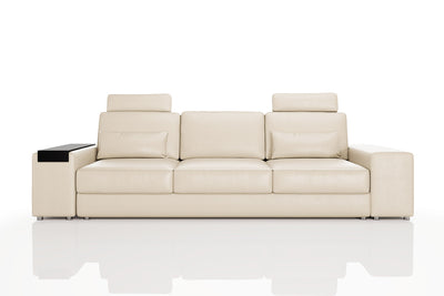Los Angeles Modern Leather 3 Seater Sofa