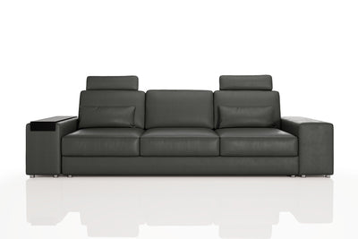 IN-STOCK Los Angeles Modern Leather 3 Seater Sofa Buffalo Full Leather