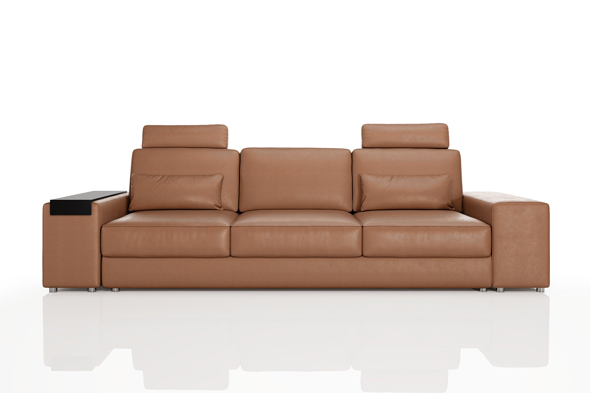 Los Angeles Modern Leather 3 Seater Sofa