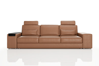 Los Angeles Modern Leather 3 Seater Sofa