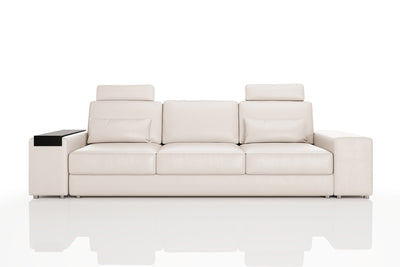 Los Angeles Modern Leather 3 Seater Sofa