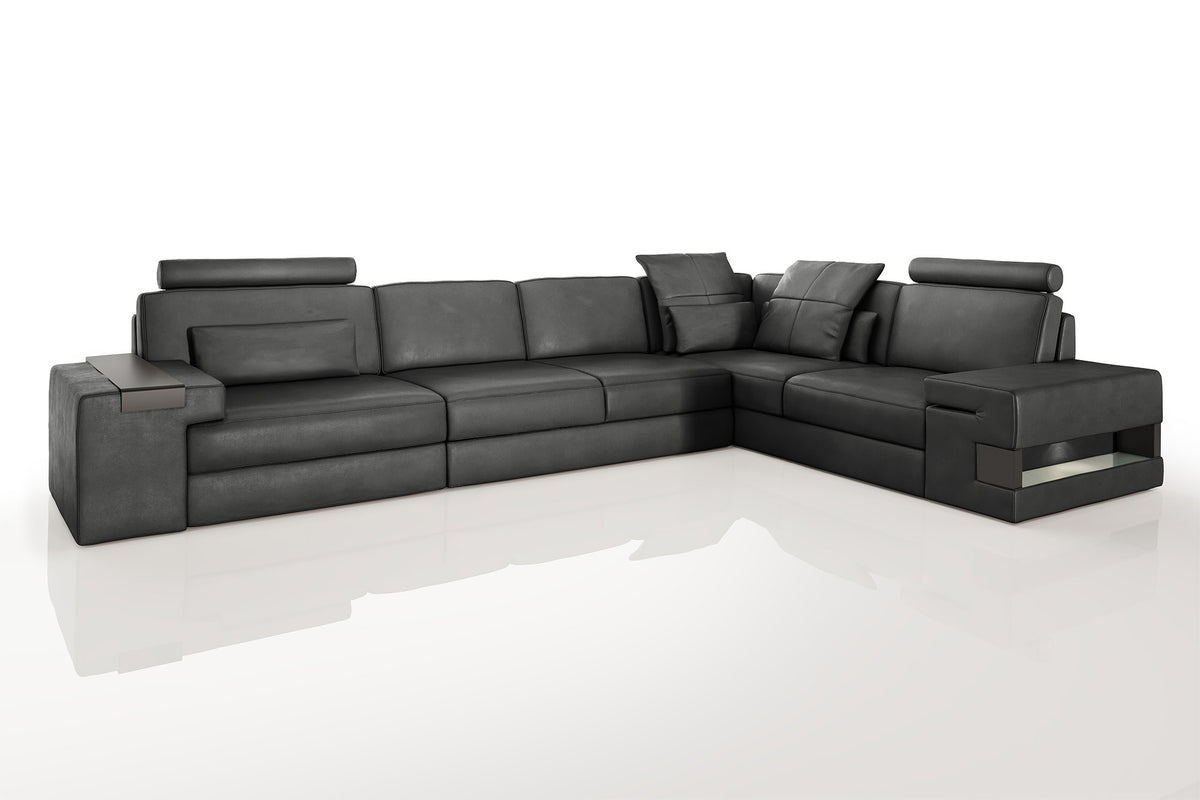 Los Angeles II Leather L-Sectional