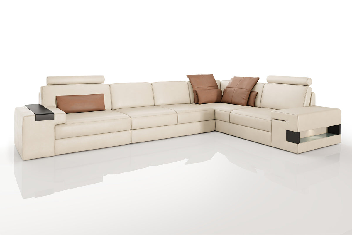Los Angeles II Leather L-Sectional